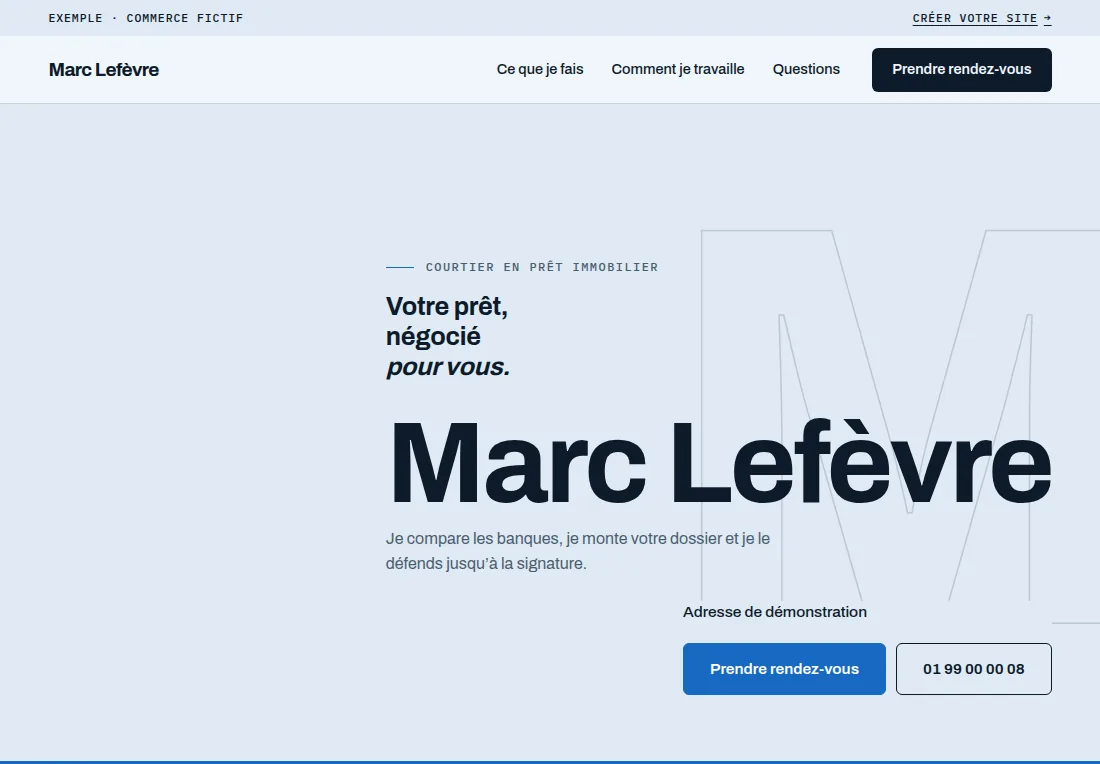 Le site Marc Lefèvre