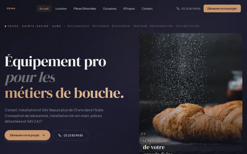 Site CEVEA, équipement pour les métiers de bouche